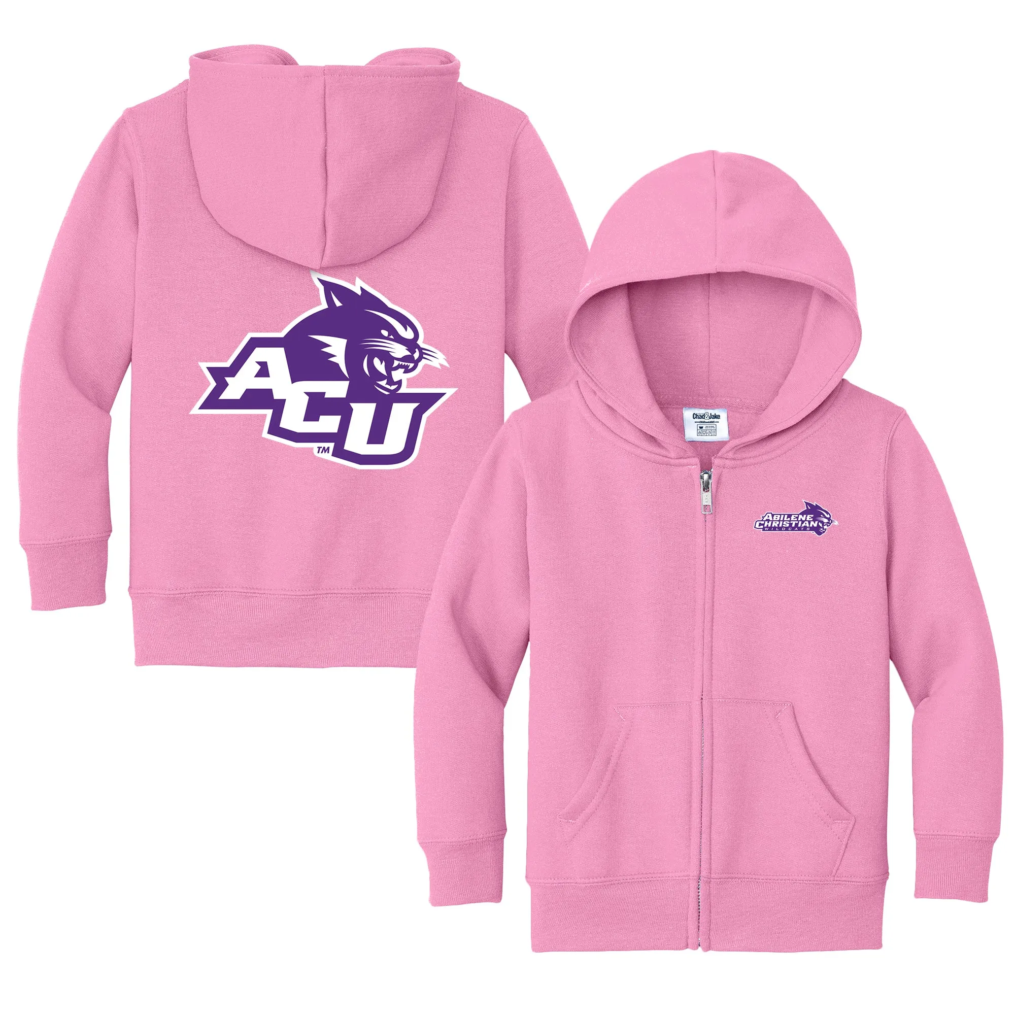 Abilene Christian University Wildcats Logo Toddler Full-Zip Sweatshirt