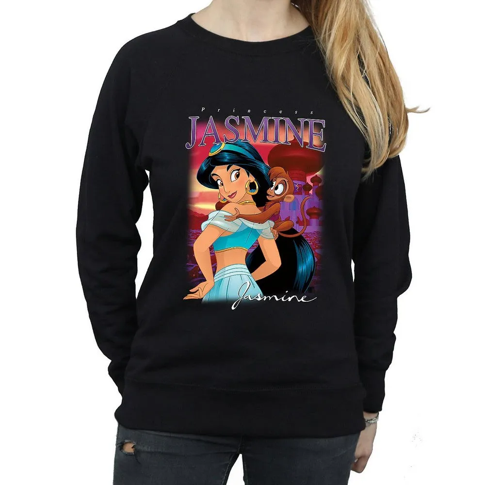 Aladdin Womens/Ladies Jasmine Montage Sweatshirt