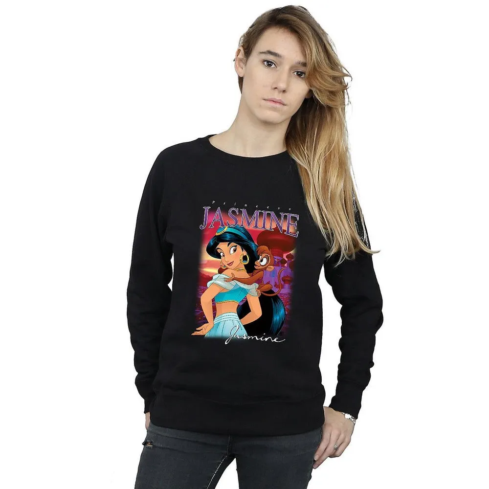 Aladdin Womens/Ladies Jasmine Montage Sweatshirt