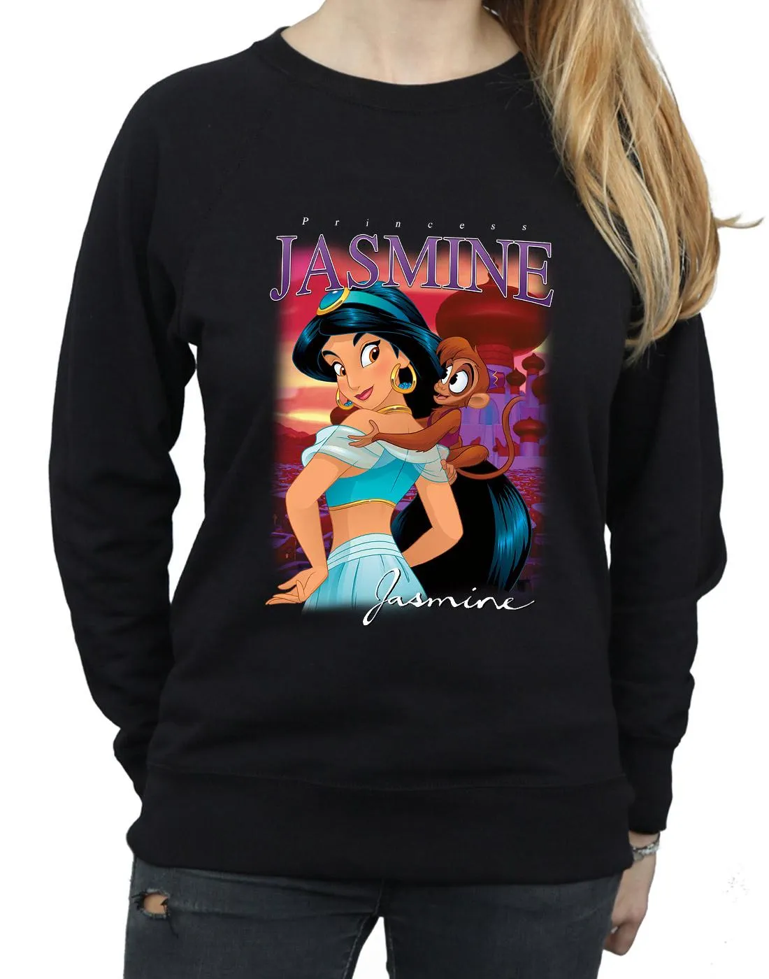 Aladdin Womens/Ladies Jasmine Montage Sweatshirt