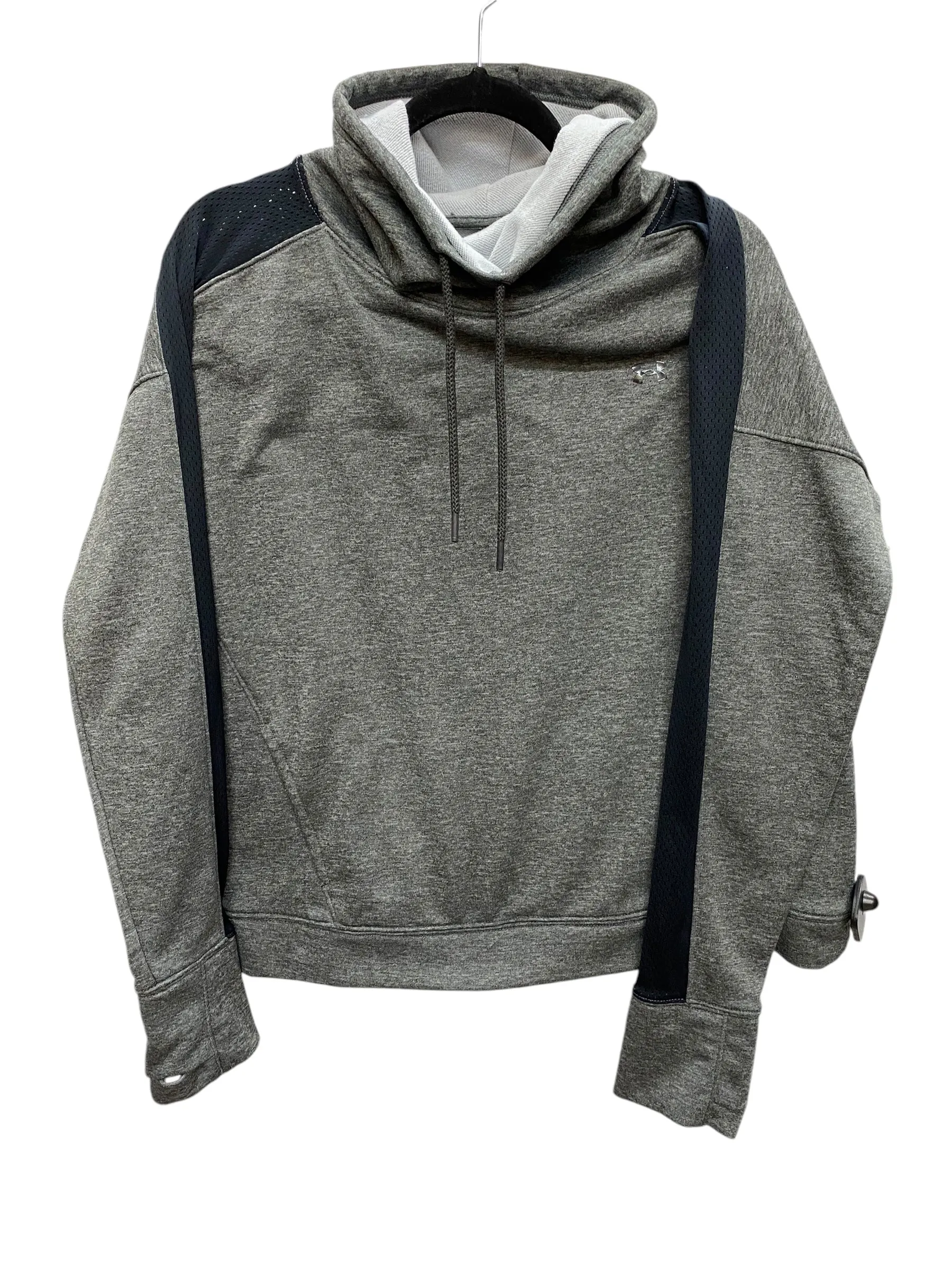 Athletic Sweatshirt Collar By Under Armour In Grey, Size: L