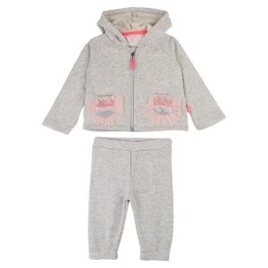 Billieblush Baby Glitter Pockets Grey Tracksuit