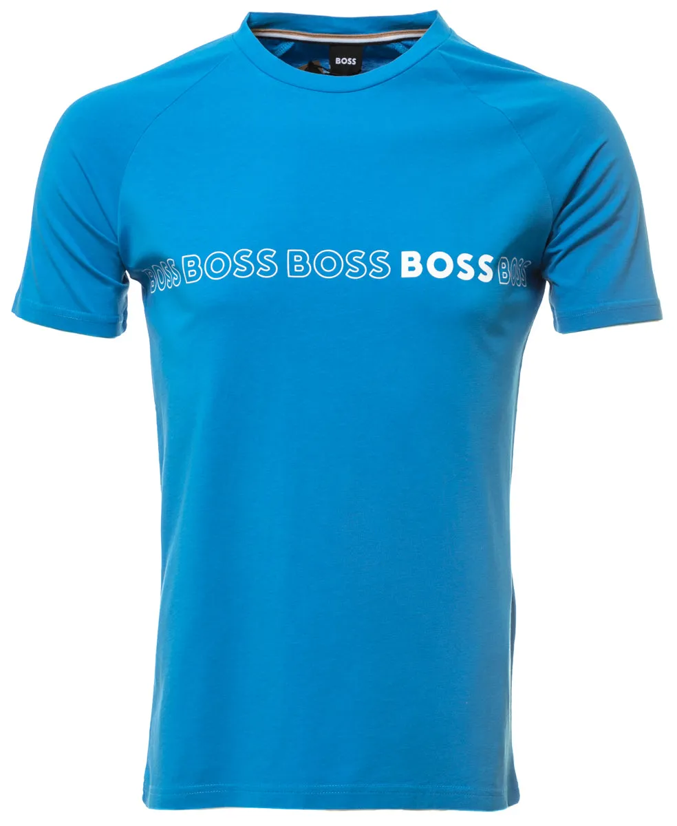 BOSS RN Slim Fit T-Shirt in Bright Blue