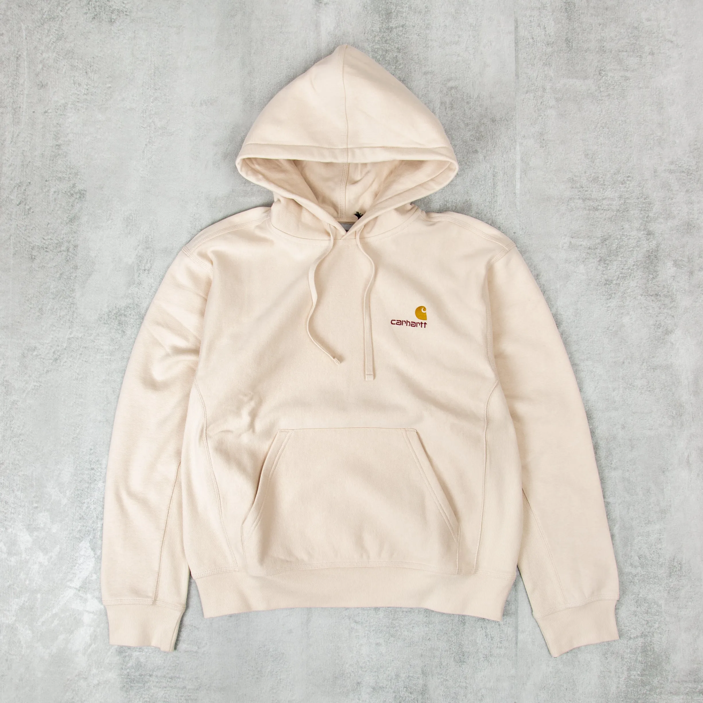 Carhartt WIP American Script Hooded Sweat - Moonbeam