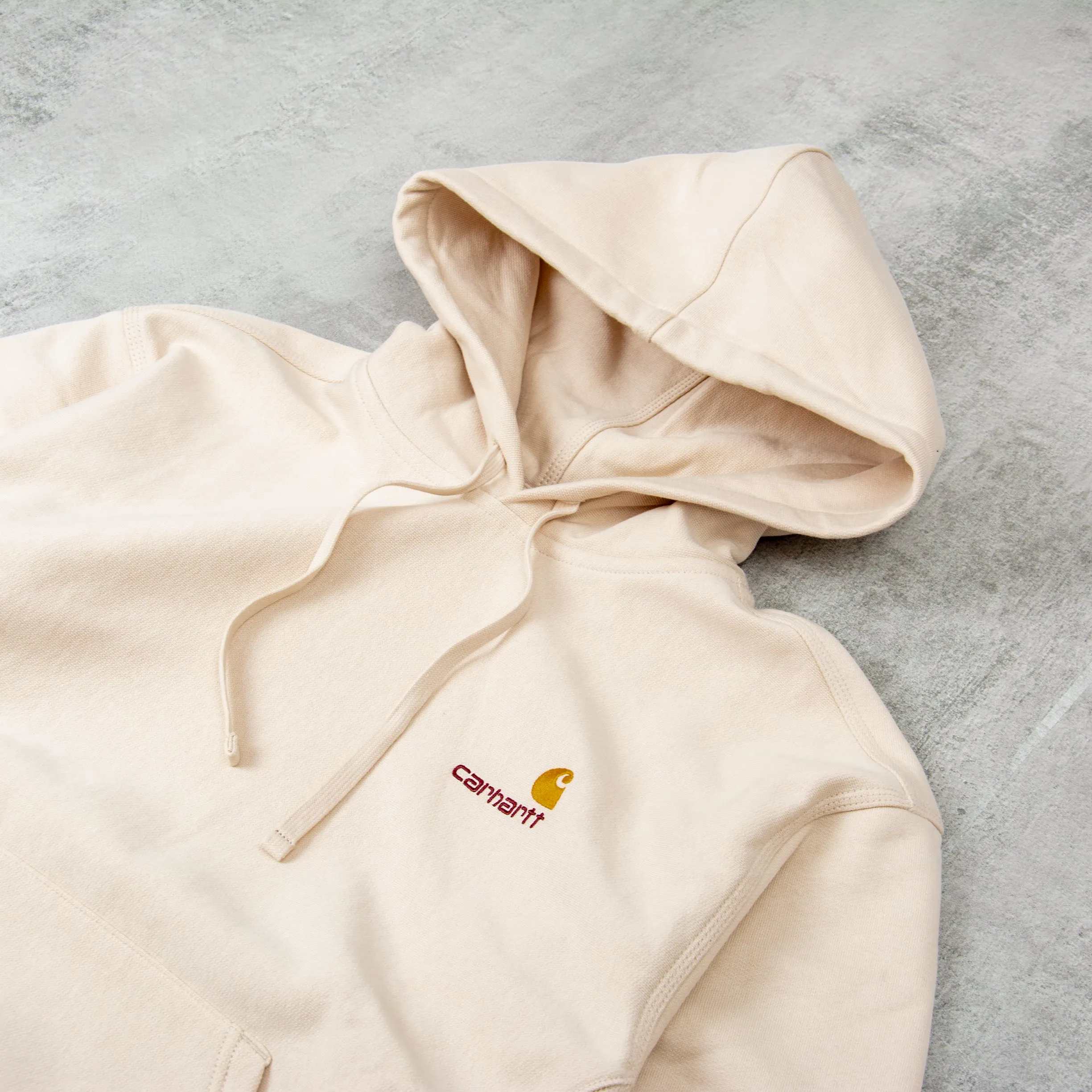 Carhartt WIP American Script Hooded Sweat - Moonbeam