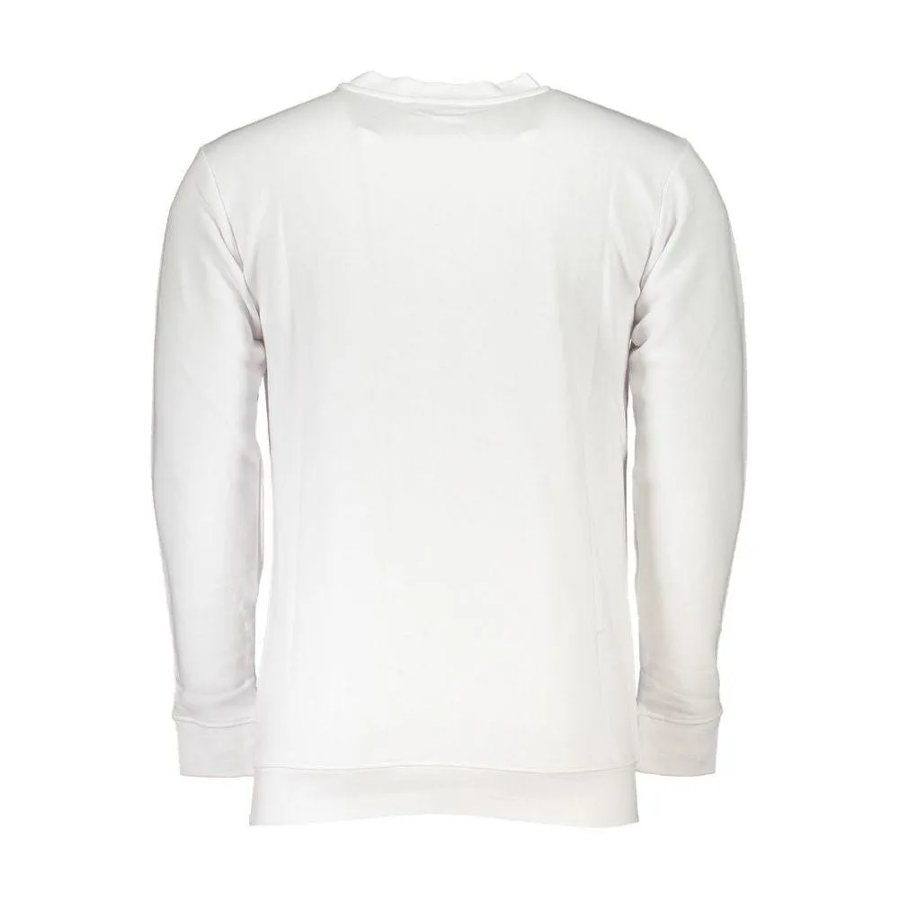 Cavalli Class White Cotton Sweater