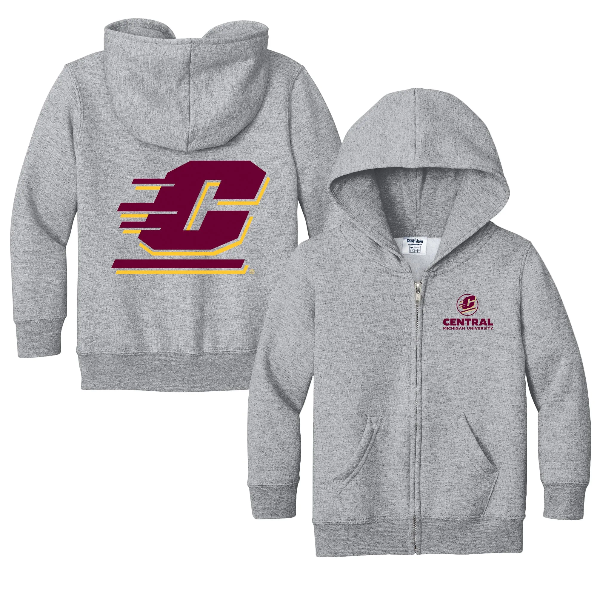 Central Michigan Chippewas Logo Toddler Full-Zip Sweatshirt