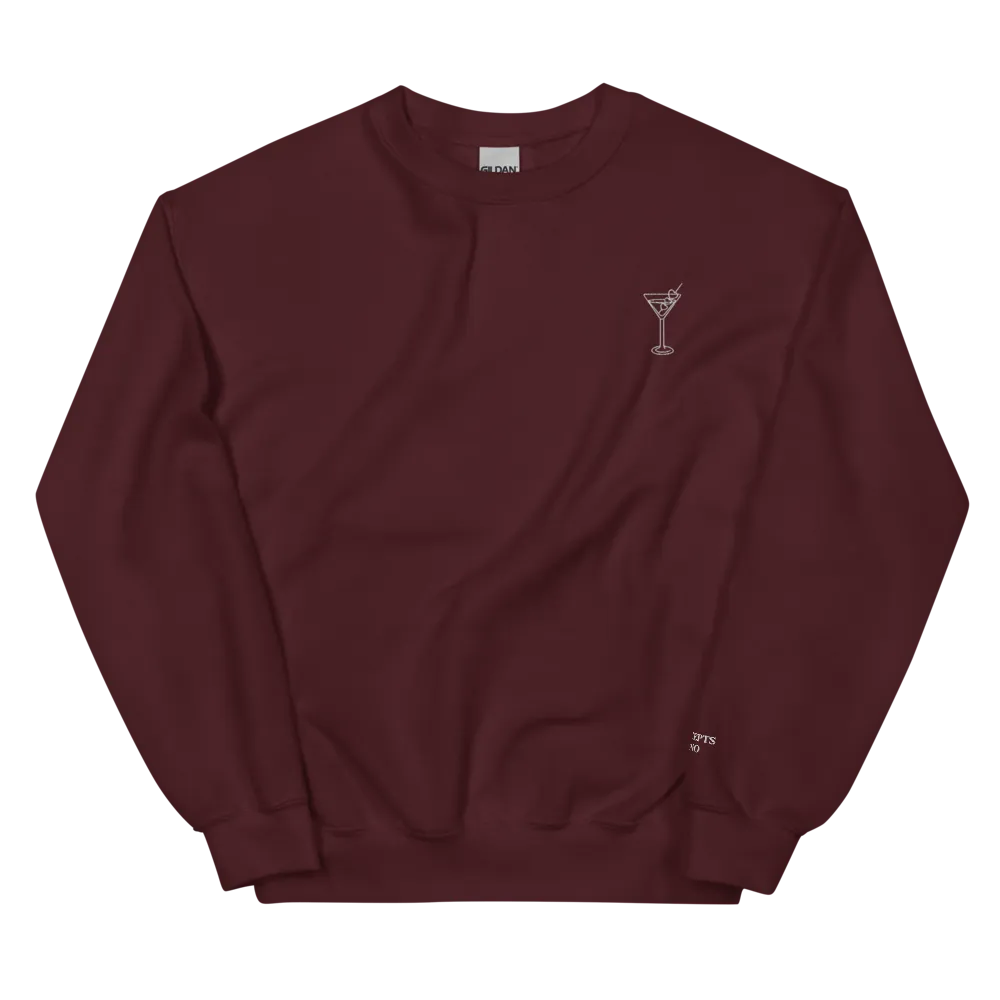 Concepts Reno "We Love It Dirty"  Martini Sweatshirt- Wine