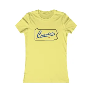 Coverdale State Map Women's Favorite Tee