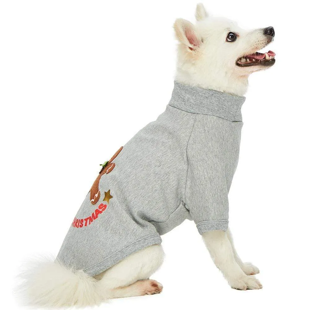 Festive Gingerbread Man Dog Sweatshirt