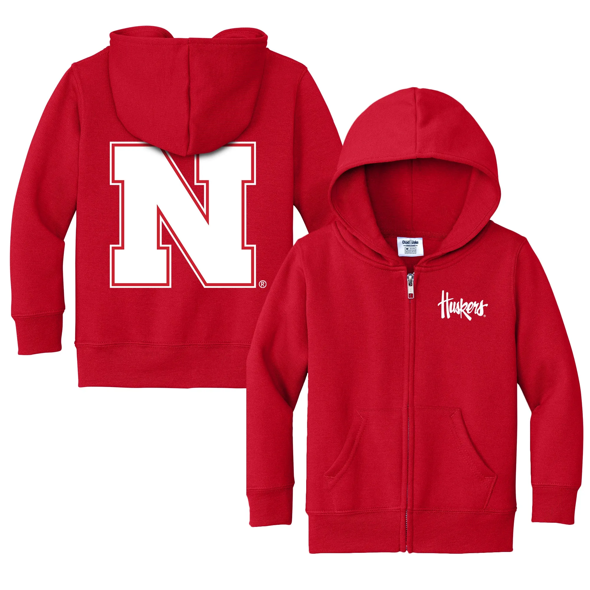 Nebraska Cornhuskers Logo Toddler Full-Zip Sweatshirt