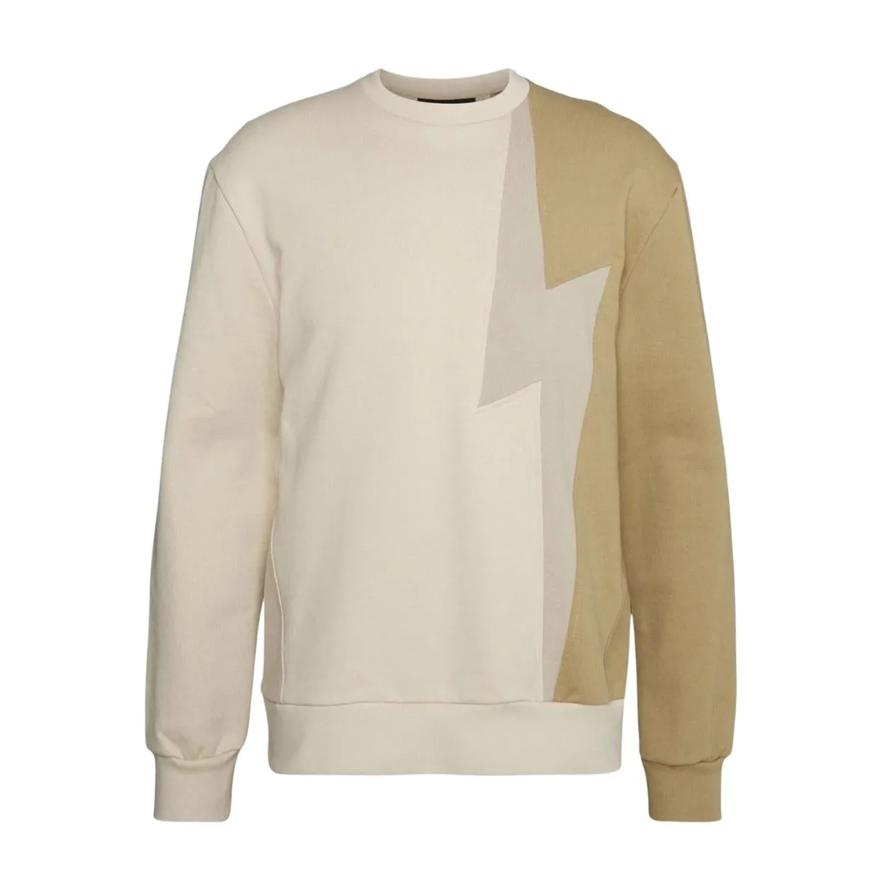 Neil Barrett Beige Tri-Colour Bolt Sweatshirt