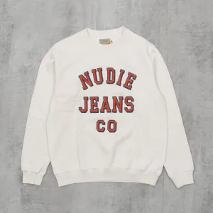 Nudie Lasse Nudie Jeans Co Sweatshirt - Chalk White