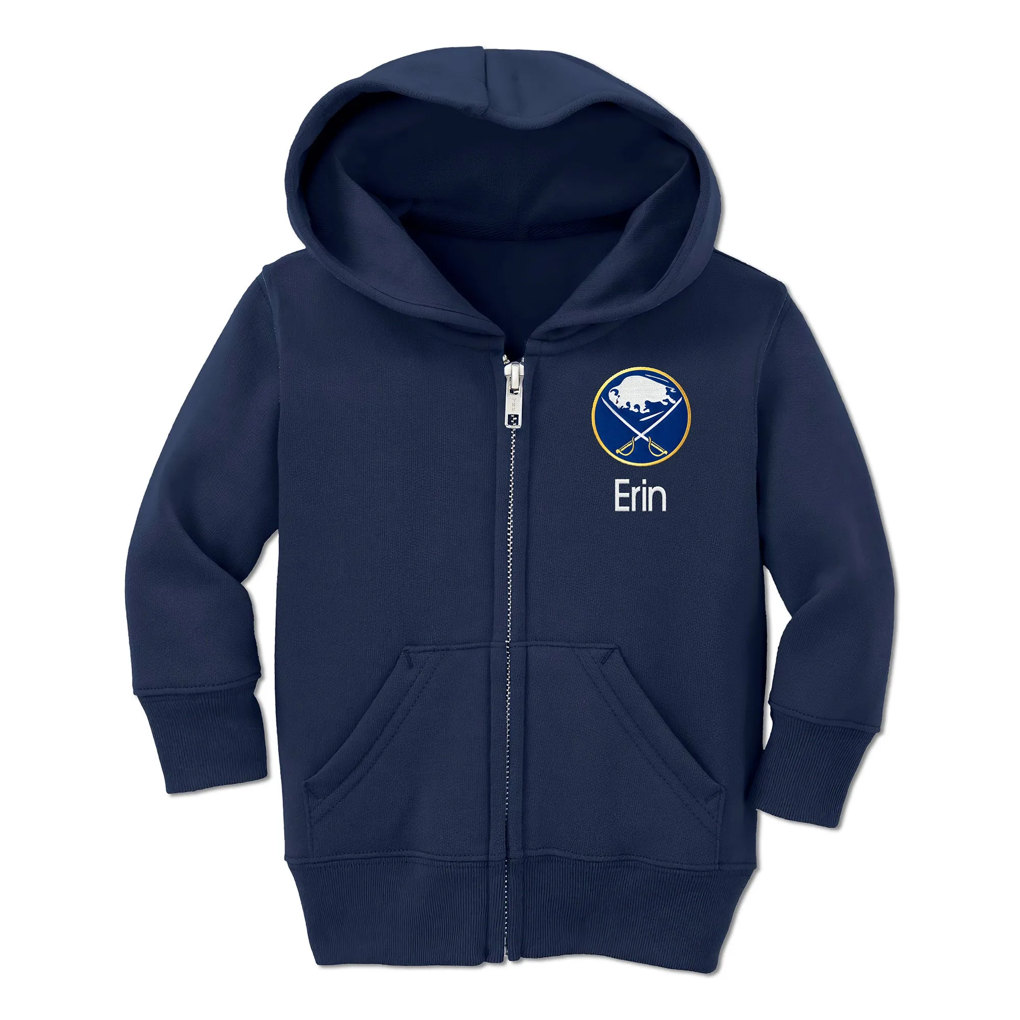 Personalized Buffalo Sabres Toddler Full-Zip Hooded Sweatshirt