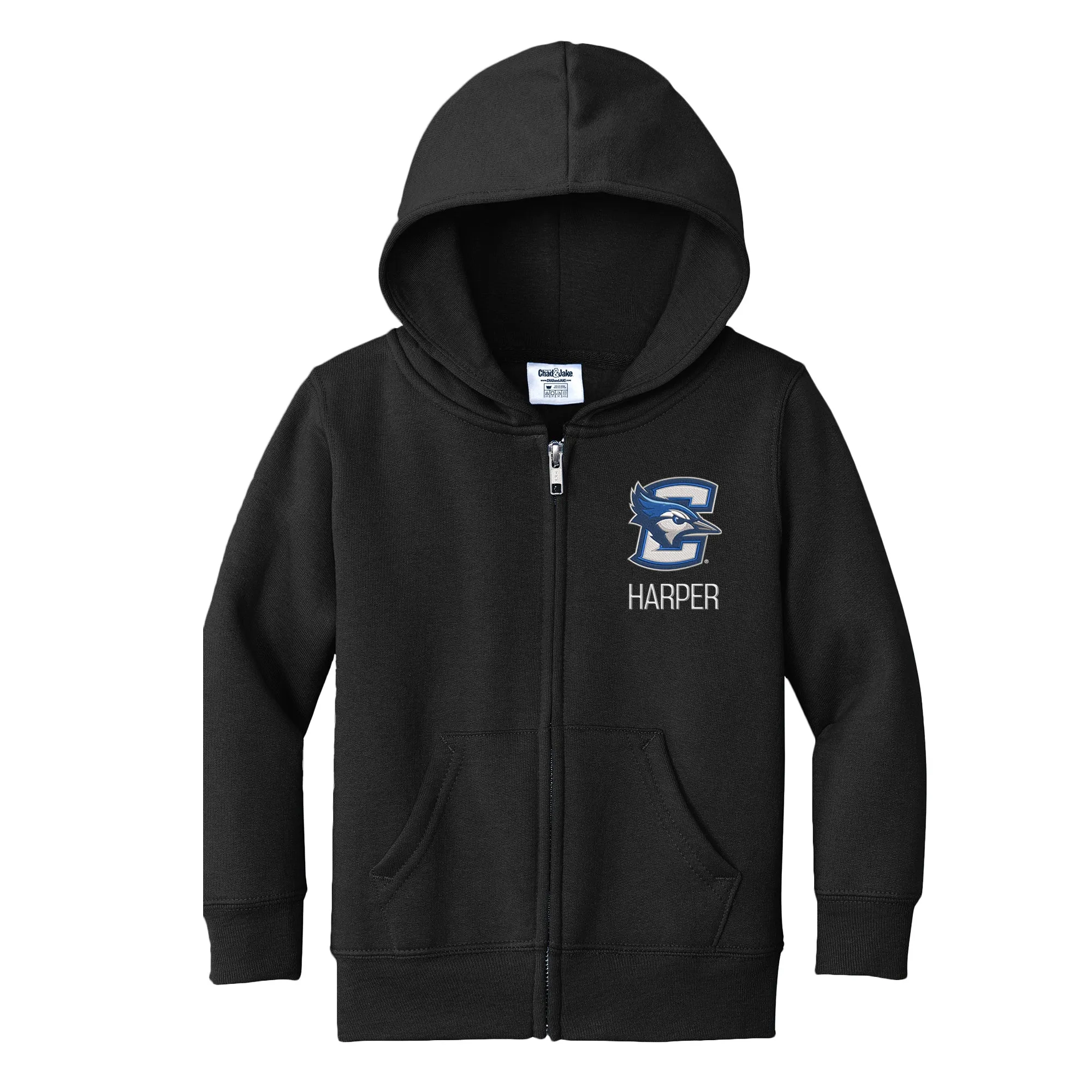 Personalized Creighton Bluejays Toddler Full-Zip Sweatshirt