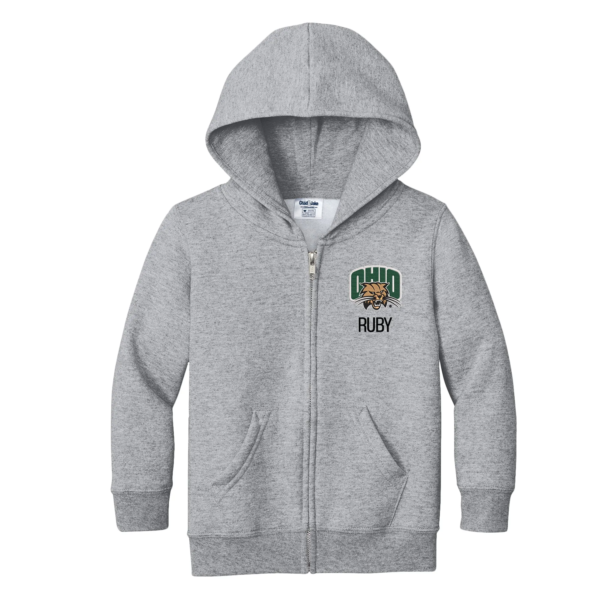 Personalized Ohio Bobcats Toddler Full-Zip Sweatshirt