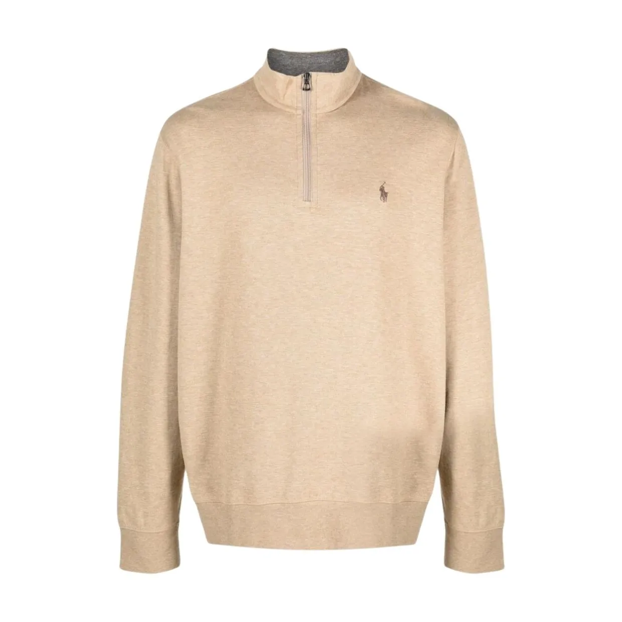 Polo Ralph Lauren Half Zip Beige Sweatshirt