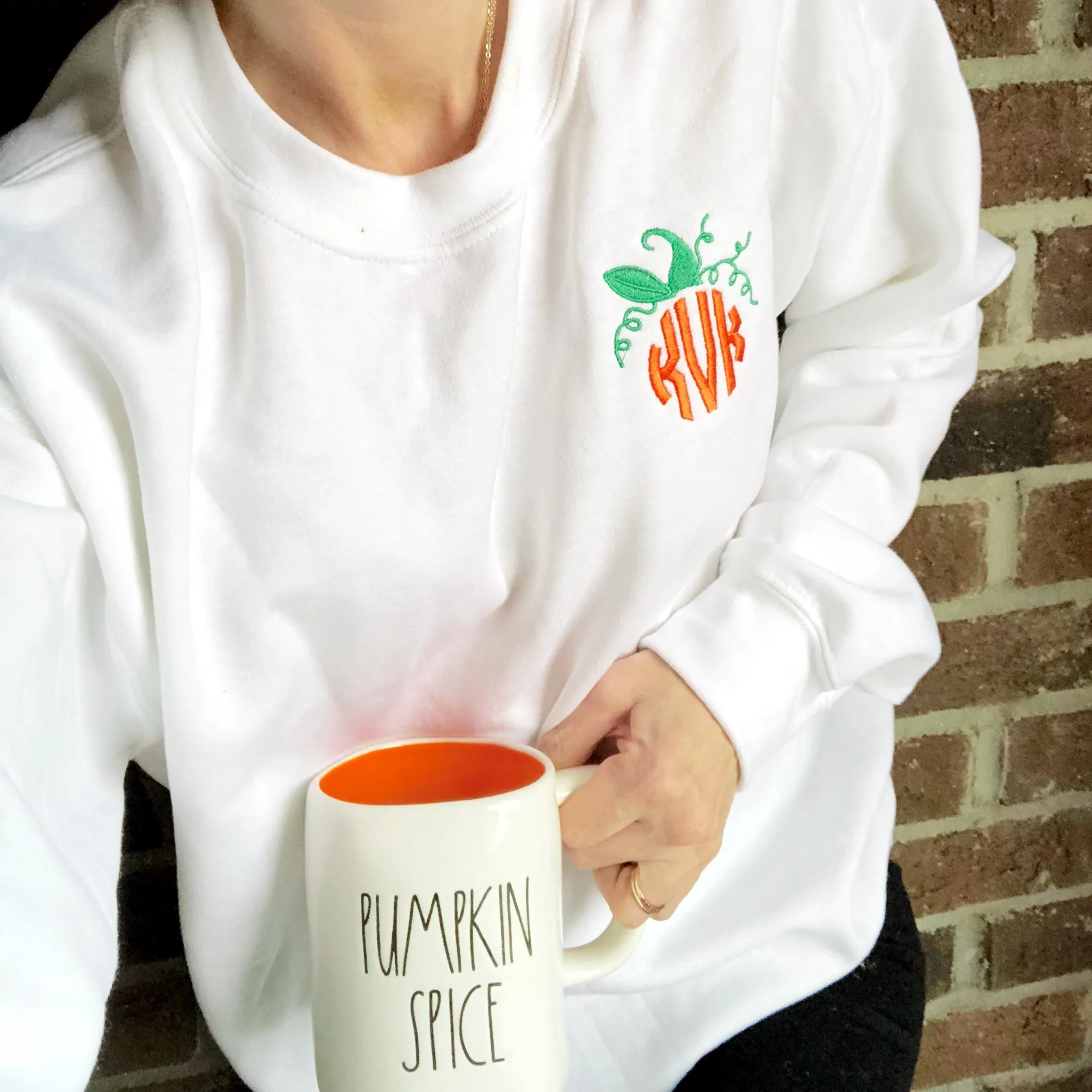 Pumpkin Crew Neck Gemma Sweatshirt