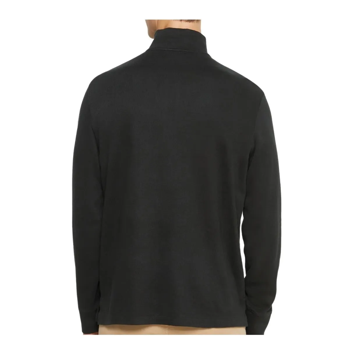 Ralph Lauren Black Half Zip Logo Sweatshirt