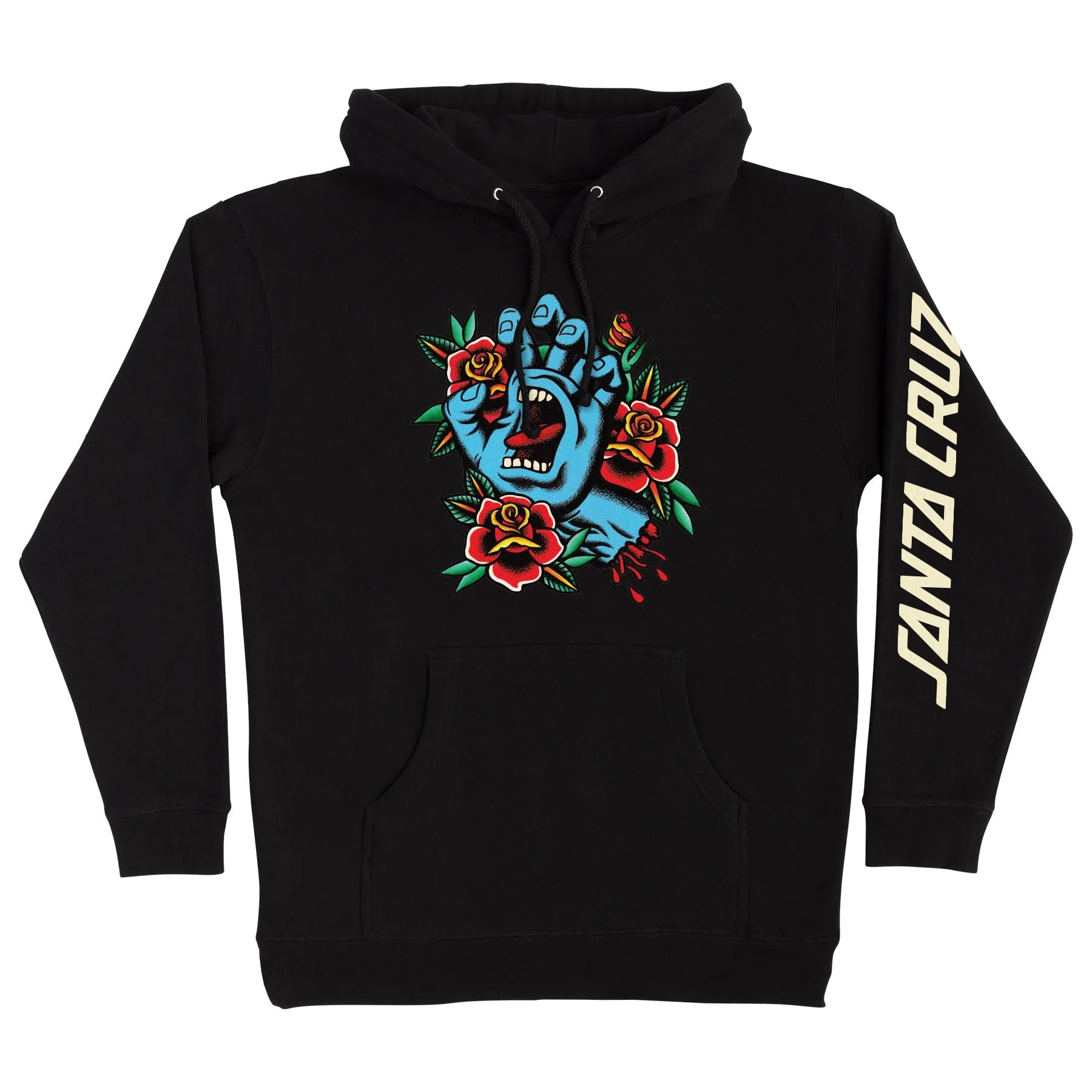 Santa Cruz Screaming Flash Front Hooded Sweatshirt