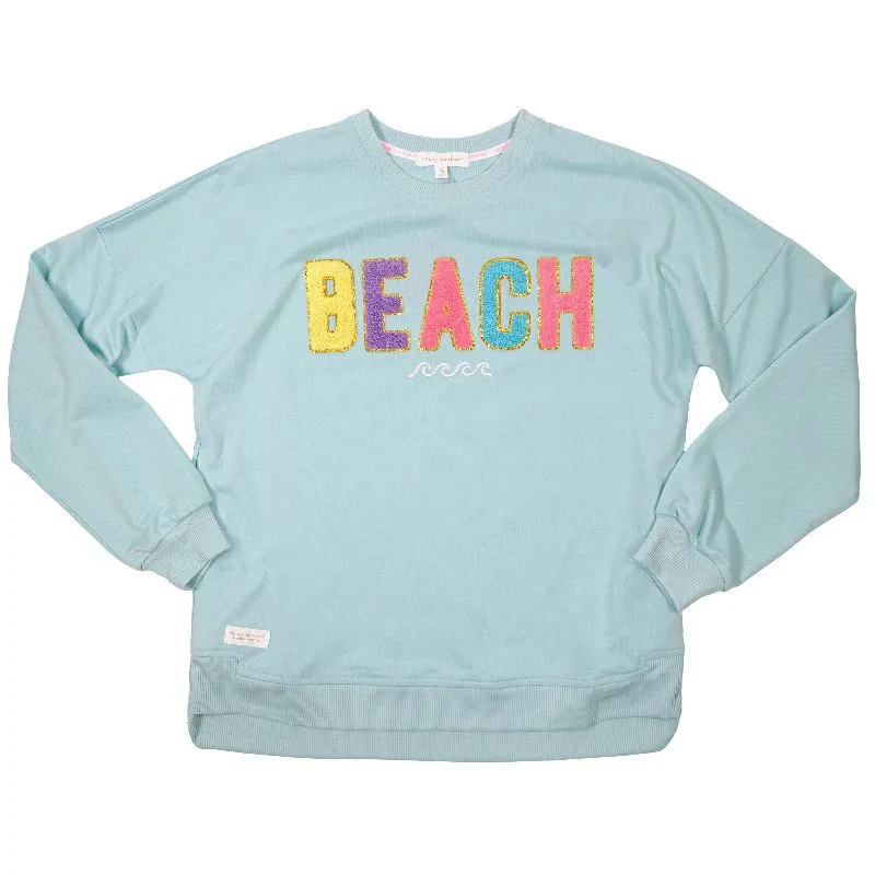 Simply Southern Blue Beach crewneck sweatshirt