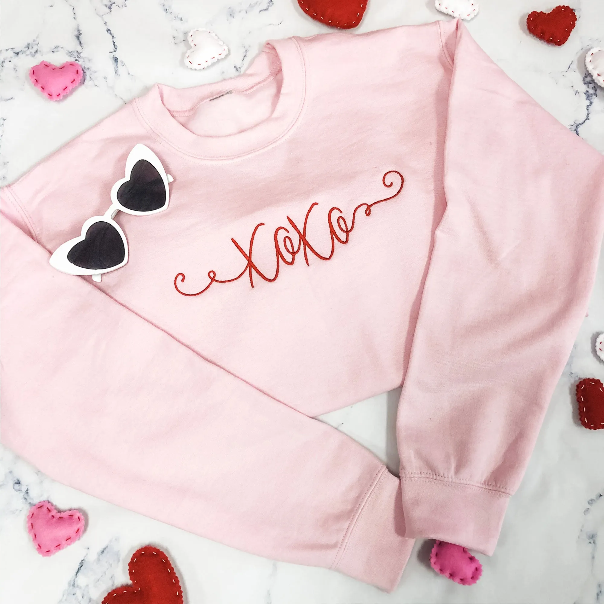 XOXO Melanie Script Crewneck Sweatshirt